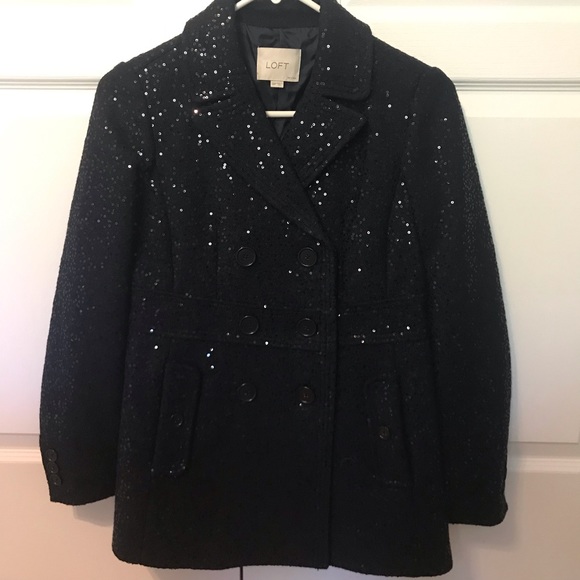 Loft Navy Blue Sequin Jacket - Picture 5 of 5